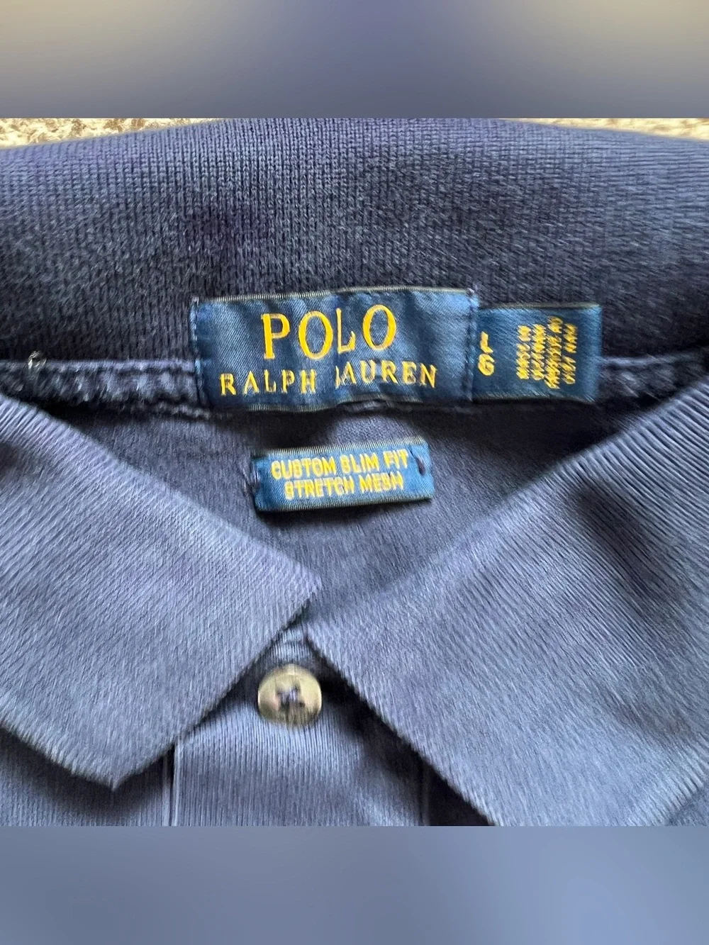 Polo Ralph Lauren Cotton Slim Fit Polo Golf Preppy Minimalist Old Money Sz L - Picture 2 of 6